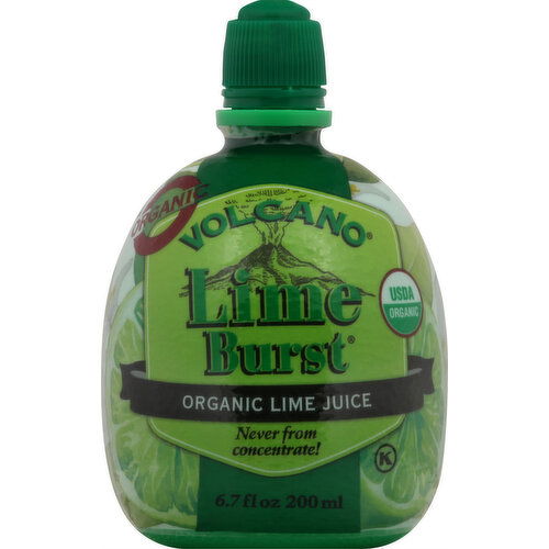 Volcano Juice, Organic, Lime Burst