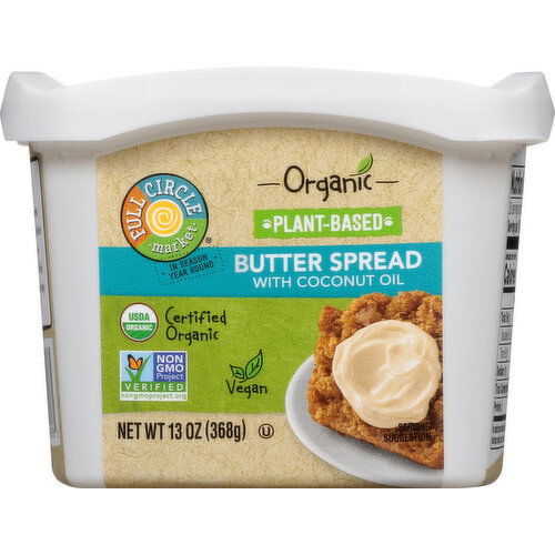 Full Circle Market Butter Spread, With Coconut Oil