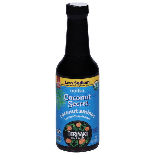 Coconut Secret Teriyaki Sauce, Less Sodium, Soy-Free