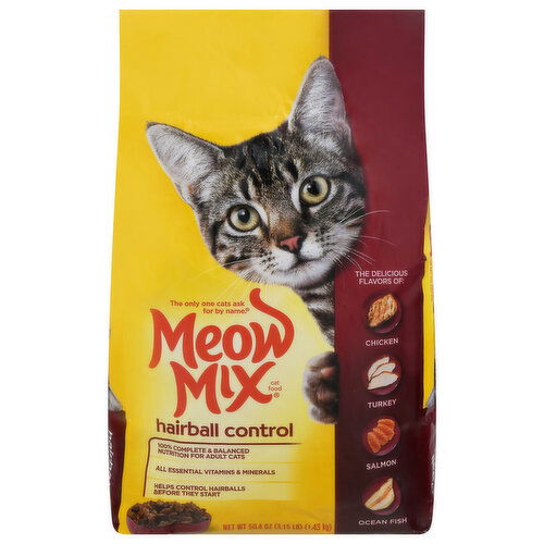 Meow Mix Cat Food, Hairball Control