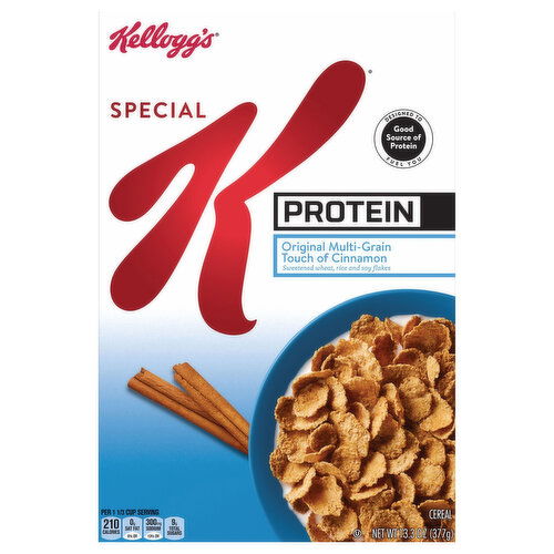 Kellogg's Cereal, Touch of Cinnamon, Original, Multi-Grain, Protein