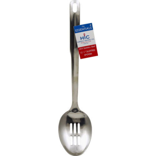 Harold Import Spoon, Slotted, Stainless Steel, The Essentials