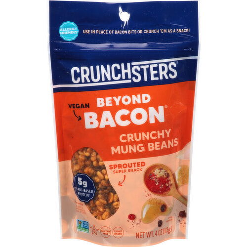 Crunchsters Mung Beans, Beyond Bacon, Crunchy