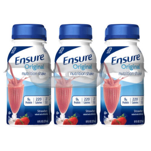 Ensure Nutrition Shake, Strawberry, Original