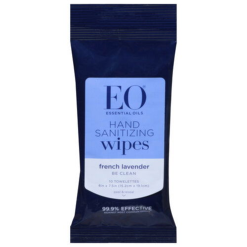 EO Wipes, Hand Sanitizing, French Lavender