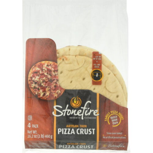 Stonefire Pizza Crust, Artisan Thin