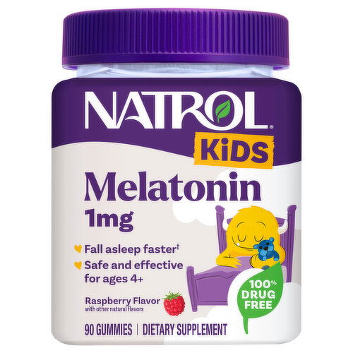 Natrol Kids Raspberry Flavor 1 mg Melatonin - 90 Each