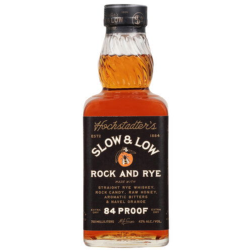 Hochstadter's Whiskey, Rock and Rye - 750 Milliliter