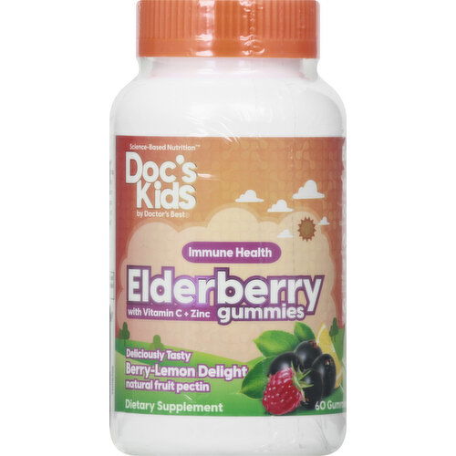 Docs Kids Elderberry with Vitamin C + Zinc, Gummies