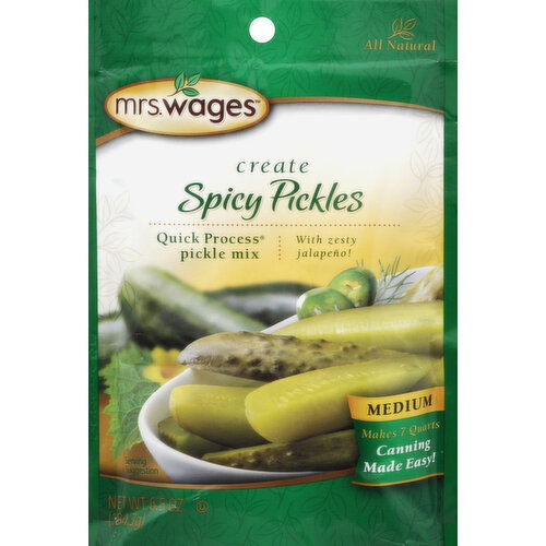 Mrs. Wages Pickle Mix, Quick Process, Spicy, Medium