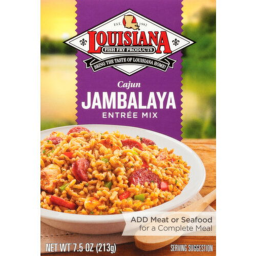 Louisiana Fish Fry Products Entree Mix, Jambalaya, Cajun