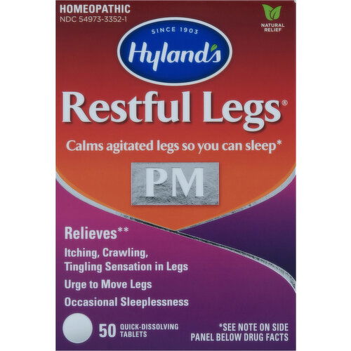 Hyland's Restful Legs, Homeopathic, Quick-Dissolving Tablets