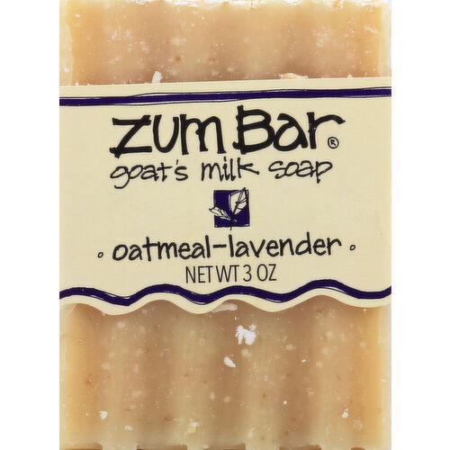 ZUM BAR Soap, Goat's Milk, Oatmeal-Lavender