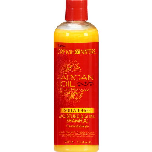 Creme of Nature Shampoo, Moisture & Shine, Argan Oil, Sulfate-Free