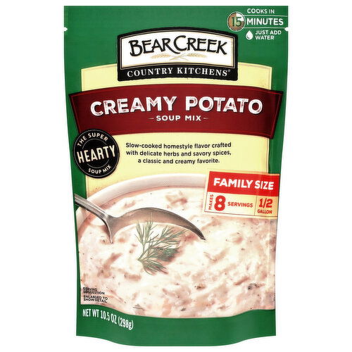 Bear Creek Country Kitchens Creamy Potato Soup Mix Family Size - 10.5 Ounce
