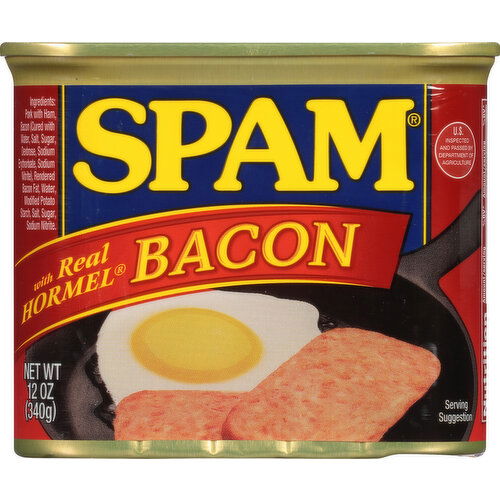 Spam Canned Meat, Bacon