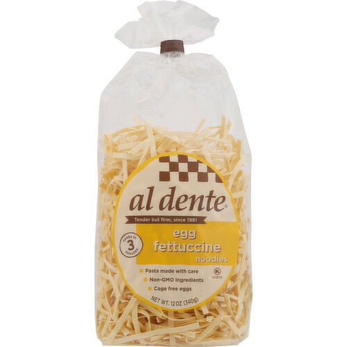 Al Dente Noodles, Egg, Fettuccine