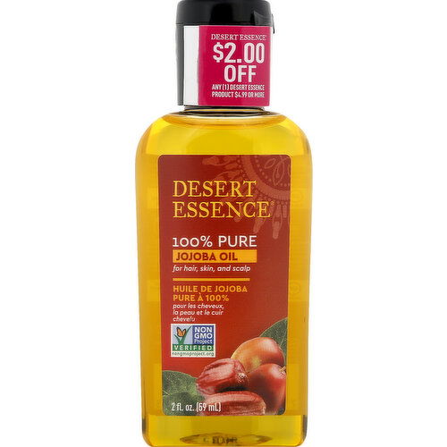 Desert Essence Jojoba Oil, 100% Pure