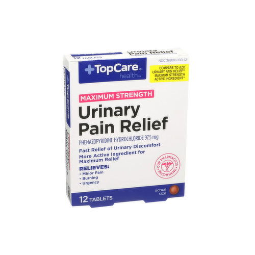 Topcare Maximum Strength Urinary Pain Relief - 97.5 Mg Tablets