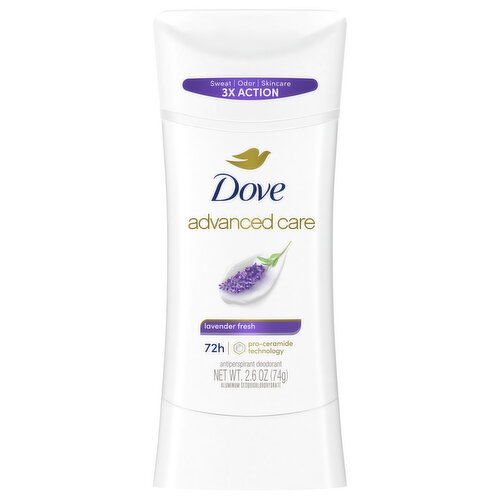 Dove Antiperspirant Deodorant, Lavender Fresh, 72H