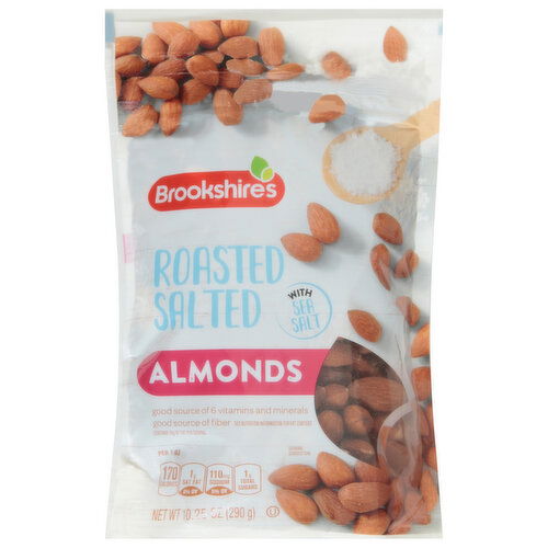 Brookshire's Almonds, Roasted Salted