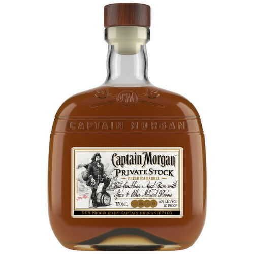 Captain Morgan Private Stock Spiced Rum, 750 ml    