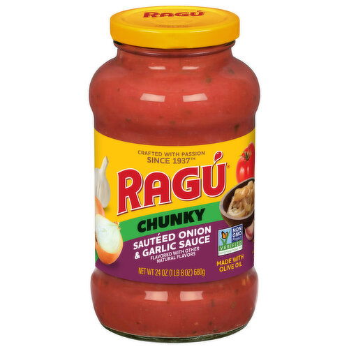 Ragu Sauce, Sauteed Onion & Garlic, Chunky