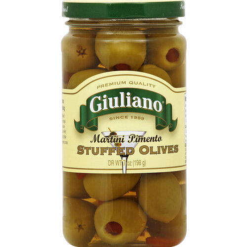 Giuliano Stuffed Olives, Martini Pimento