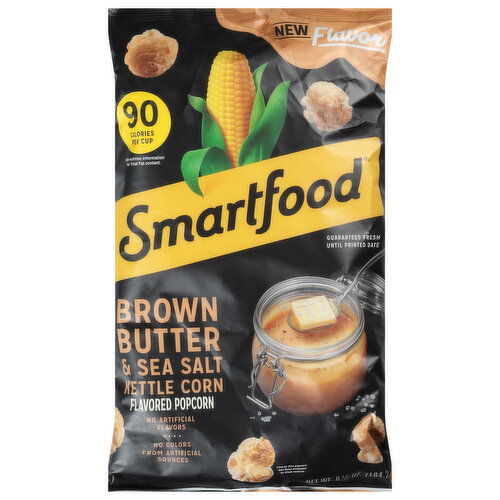 Smartfood Popcorn, Brown Butter & Sea Salt Kettle Corn Flavored - 6.5 Ounce