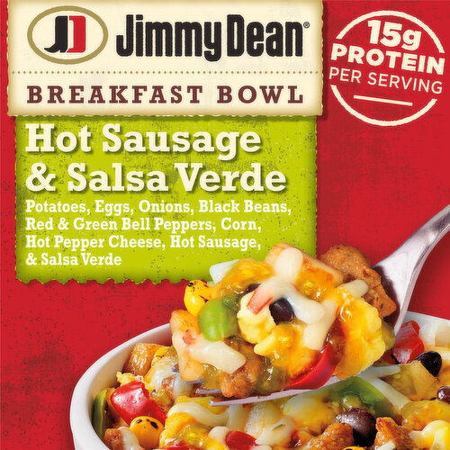 Jimmy Dean Breakfast Bowl, Hot Sausage & Salsa Verde, Frozen