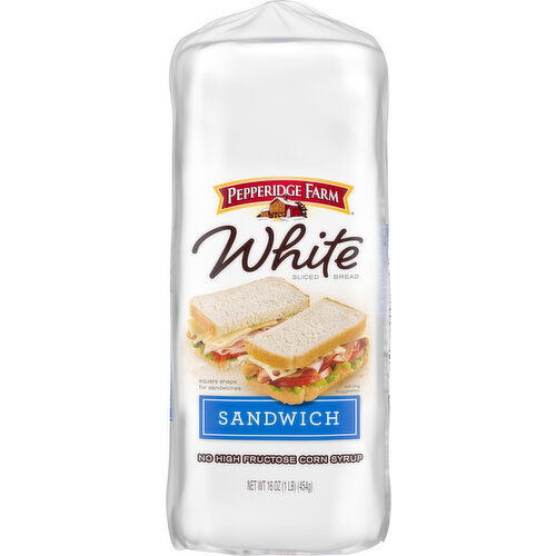 Pepperidge Farm Bread, Sandwich, White, Sliced