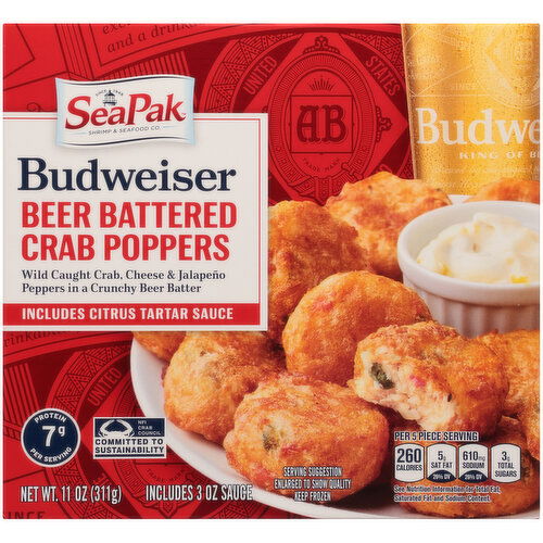 SeaPak Beer Battered Crab Poppers