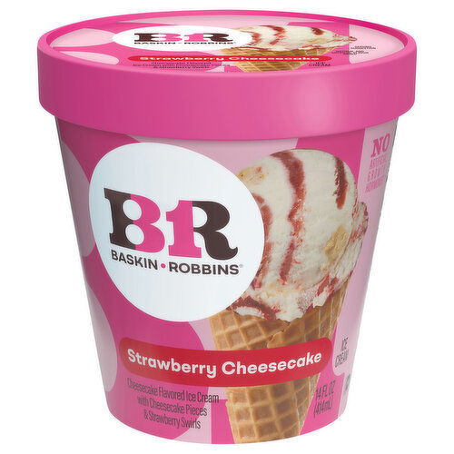 Baskin Robbins Ice Cream, Strawberry Cheesecake