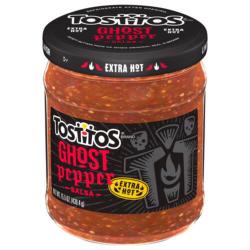 Tostitos Salsa, Ghost Pepper, Extra Hot - 15.5 Ounce