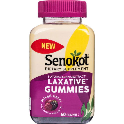 Senokot Laxative, Mixed Berry, Gummies