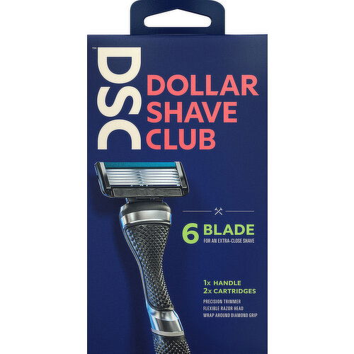Dollar Shave Club Razor, 6 Blade - 1 Each