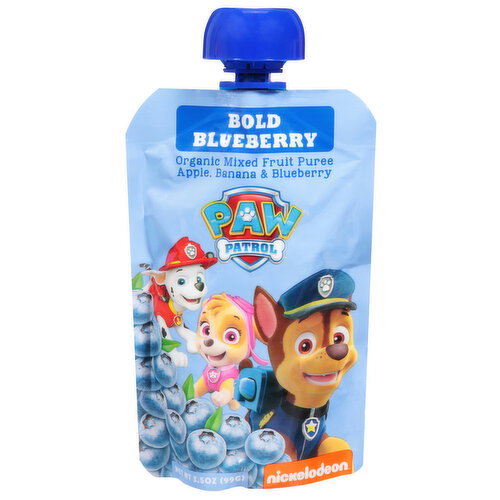 Paw Patrol Mixed Fruit Puree, Organic, Bold Blueberry Image 1 of 3