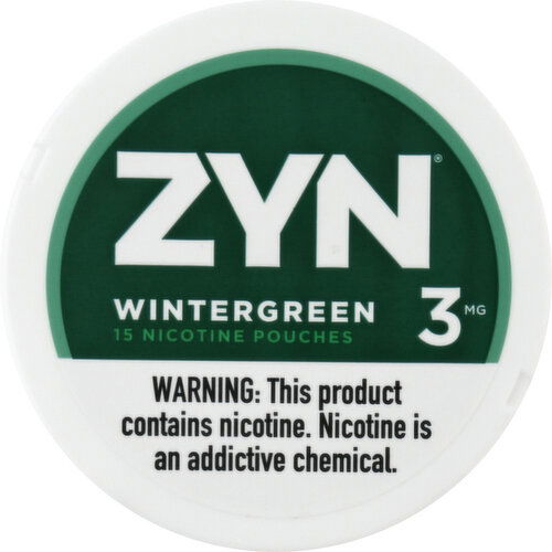 Zyn Nicotine Pouches, 3 mg, Wintergreen