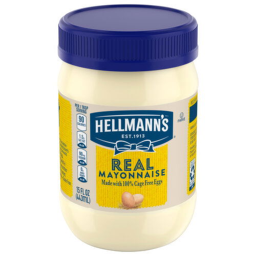 Hellmann's Real Mayonnaise - 15 Fluid Ounce