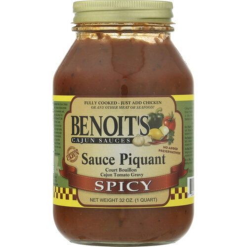 Benoit's Sauce Piquant, Spicy