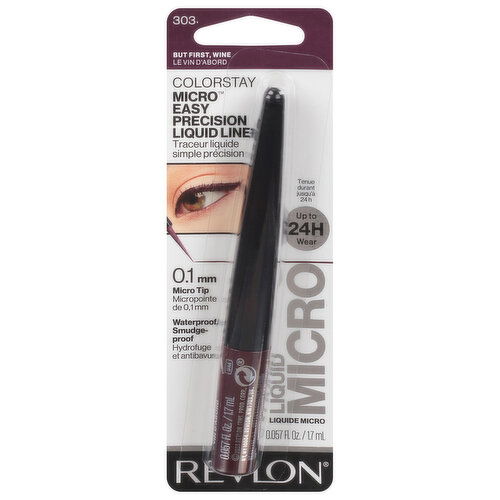 Revlon Liquid Liner, Micro Easy Precision, But First, Wine 303 - 0.057 Fluid Ounce
