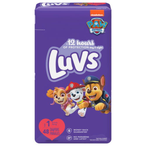 Luvs Diapers, Paw Patrol, 1 (8-14 lb), Jumbo Pack