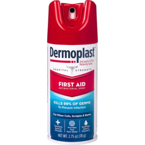 Dermoplast Antibacterial Spray, First Aid, Hospital Strength