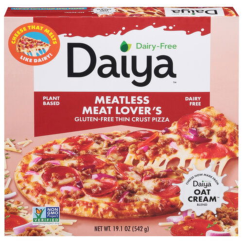 Daiya Pizza, Gluten-Free, Thin Crust, Meatless Meat Lover's