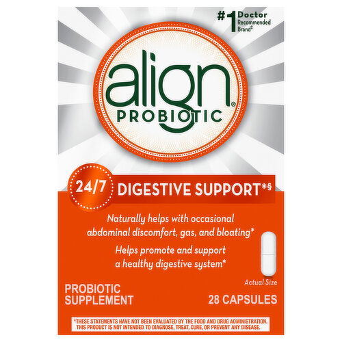 Align Probiotic Digestive Support, 24/7, Capsules