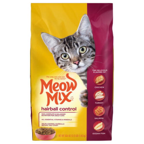 Meow Mix Cat Food, Hairball Control