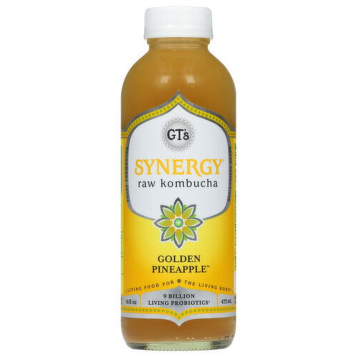 GT's Kombucha, Raw, Golden Pineapple