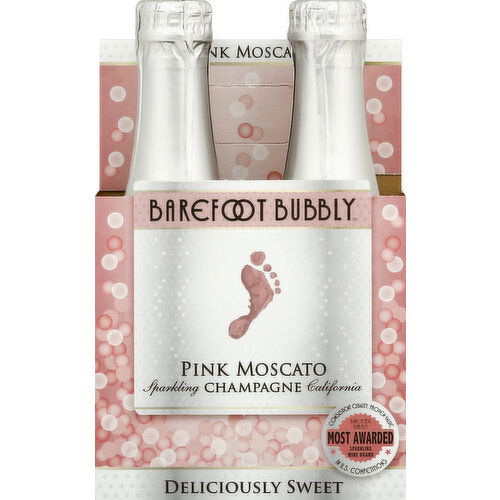 Barefoot Bubbly Pink Moscato Champagne Sparkling Wine 4