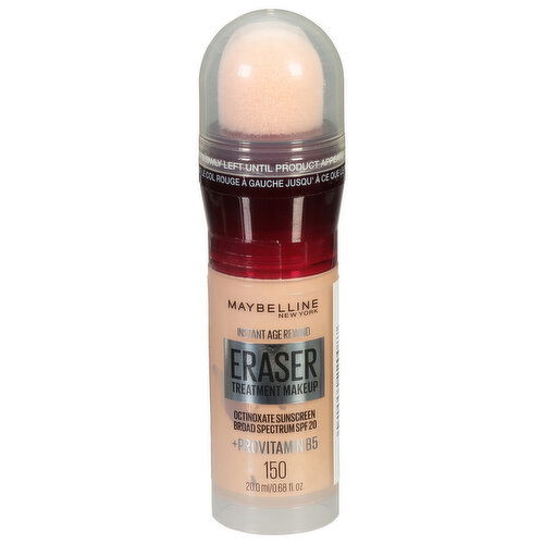 Maybelline Eraser Treatment Makeup, 150, Broad Spectrum SPF 20