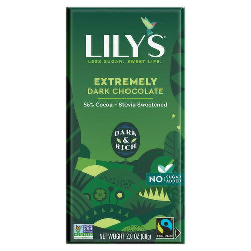 Lily's Dark Chocolate, Extremely, 85% Cocoa